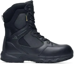 ACE Work Boots Defense, Men's, Women's, Unisex 8" or 6" Nano Composite Toe (NCT) Work Boots, Slip Resistant, Water Resistant, Black