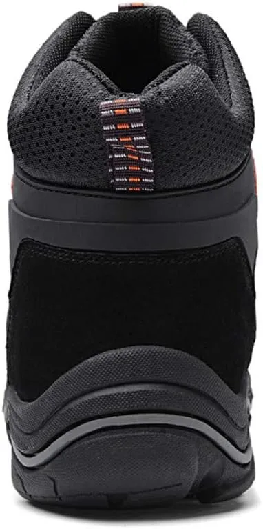 ailishabroy High Top Sneakers For Men Winter Warm Climbing Hiking Shoe Lace Up Ankle Boots