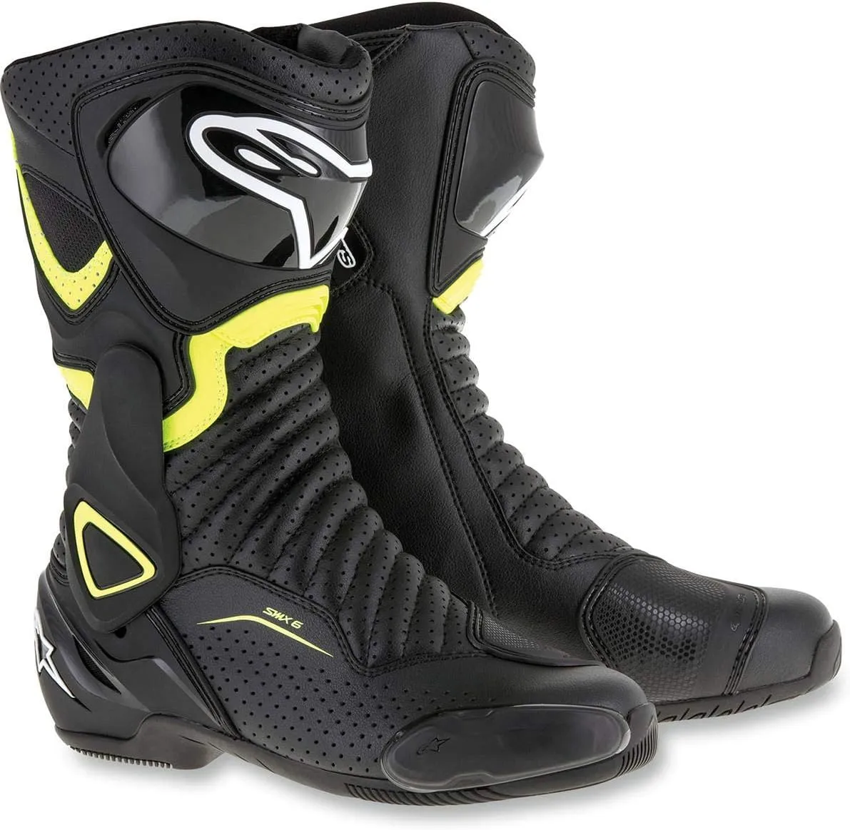 Alpinestars SMX-6 v2 Vented Boots (36) (BLACK/YELLOW)