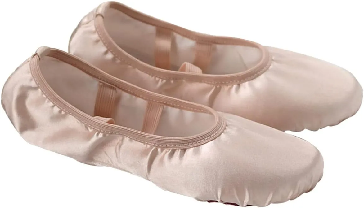Anti- for Silk Gymnastic Rhythmic Ballet Girls Gymnastics Slippers Dancing Girls/Toddlers/Kids/Women Flats Slipper Size Womens Shoes Women Dance Color Flesh Soft Adults - Satin