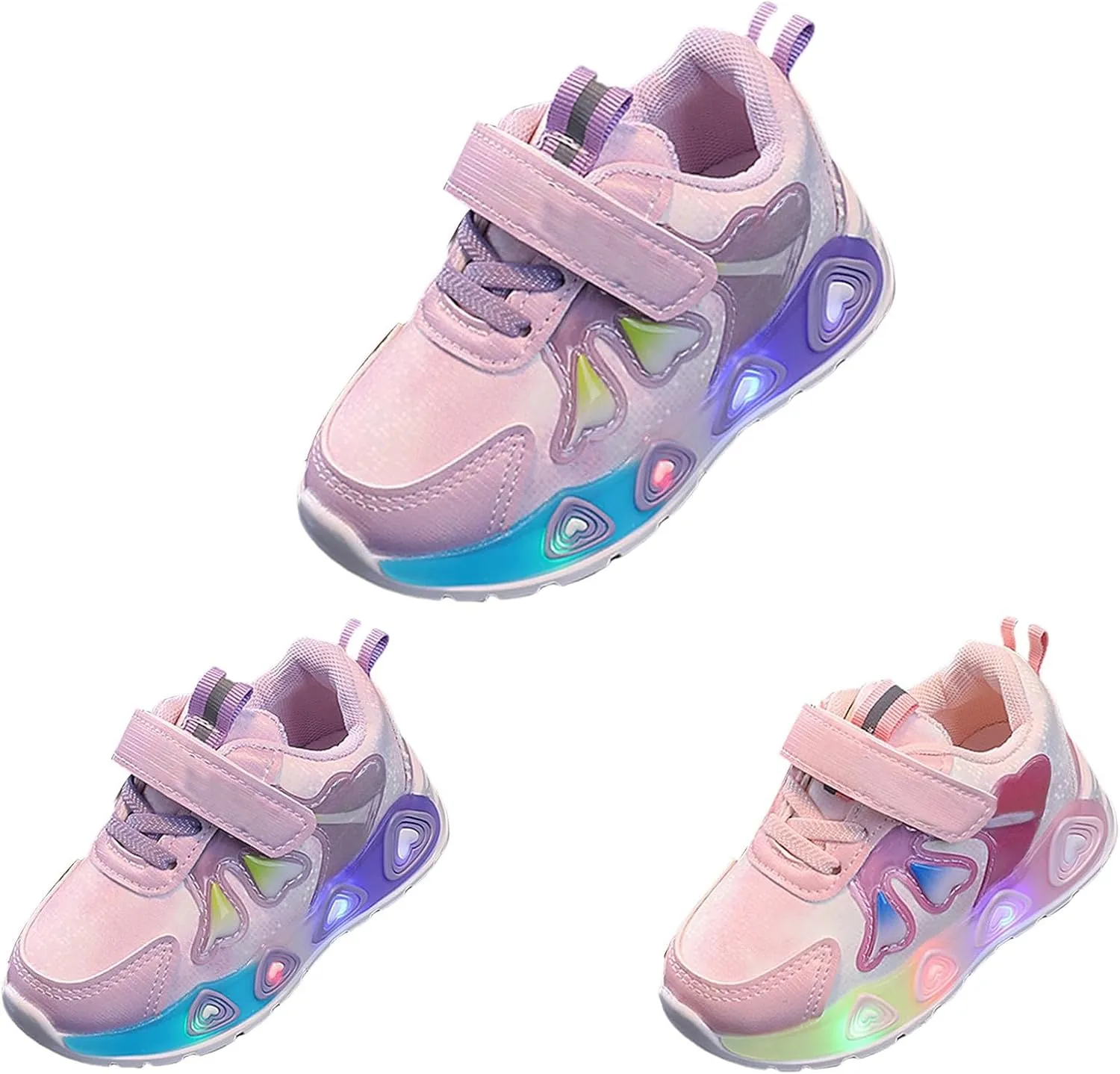 Baby Girls Cute Light Up Work Sneakers Spring Summer Kids Children Girls Light Adorable Girl High Top Sneaker