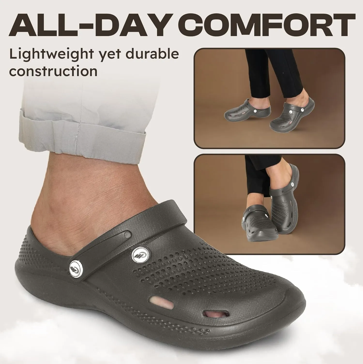 Basha Unisex Garden Clogs Slippers Sandals for Men and Women, Great for Outdoor