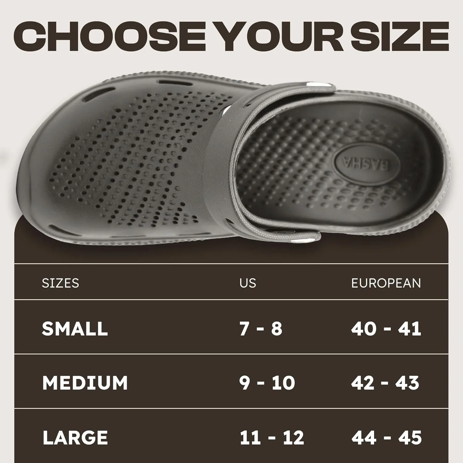 Basha Unisex Garden Clogs Slippers Sandals for Men and Women, Great for Outdoor