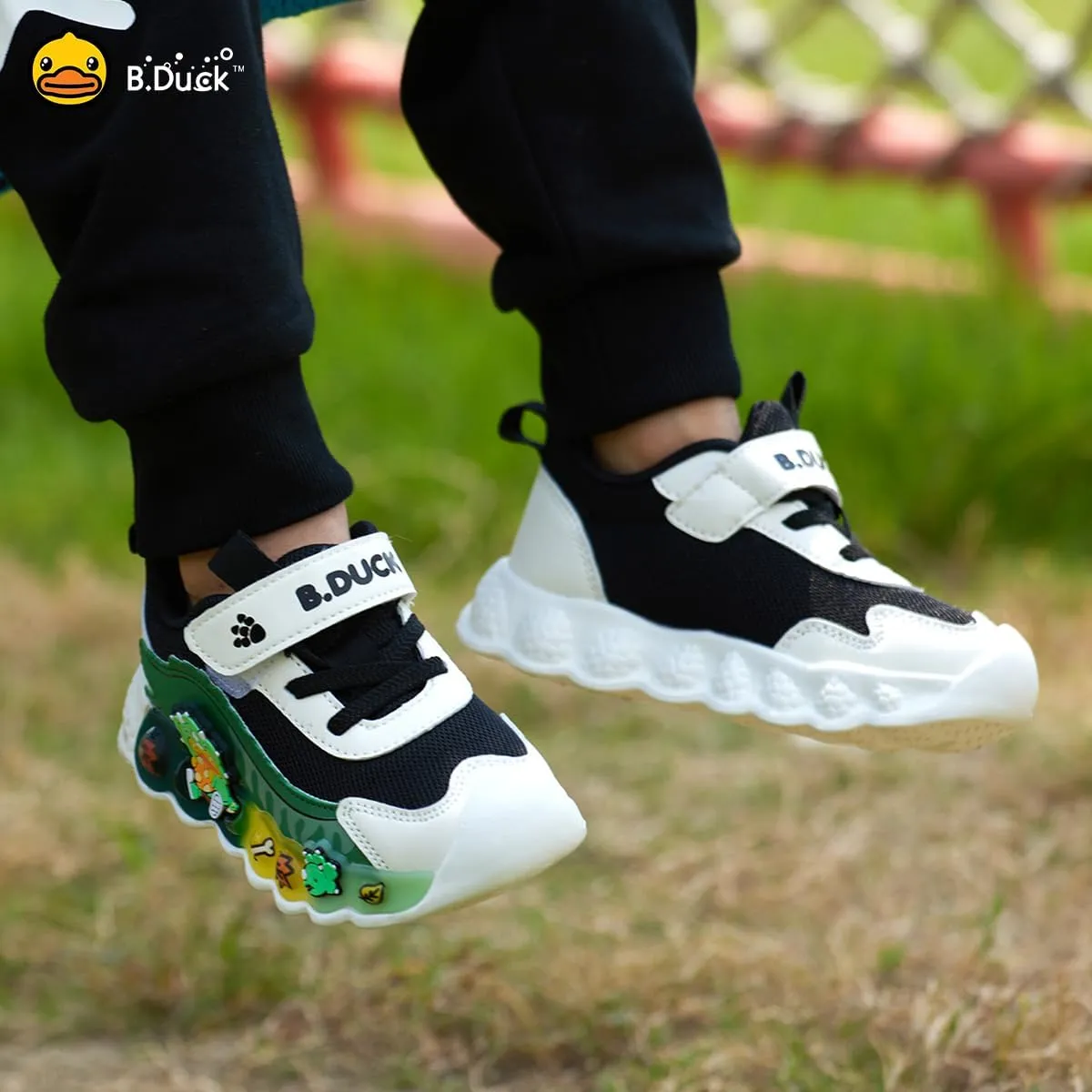 B.Duck Toddler Shoes for Girl and Boy Kids Shoes Toddler Sneakers Girls Shoes [Cute Cartoon Duck] Toddler Running Shoes Toddler Sneakers for Toddler/Little Kid Shoes Size 6-12