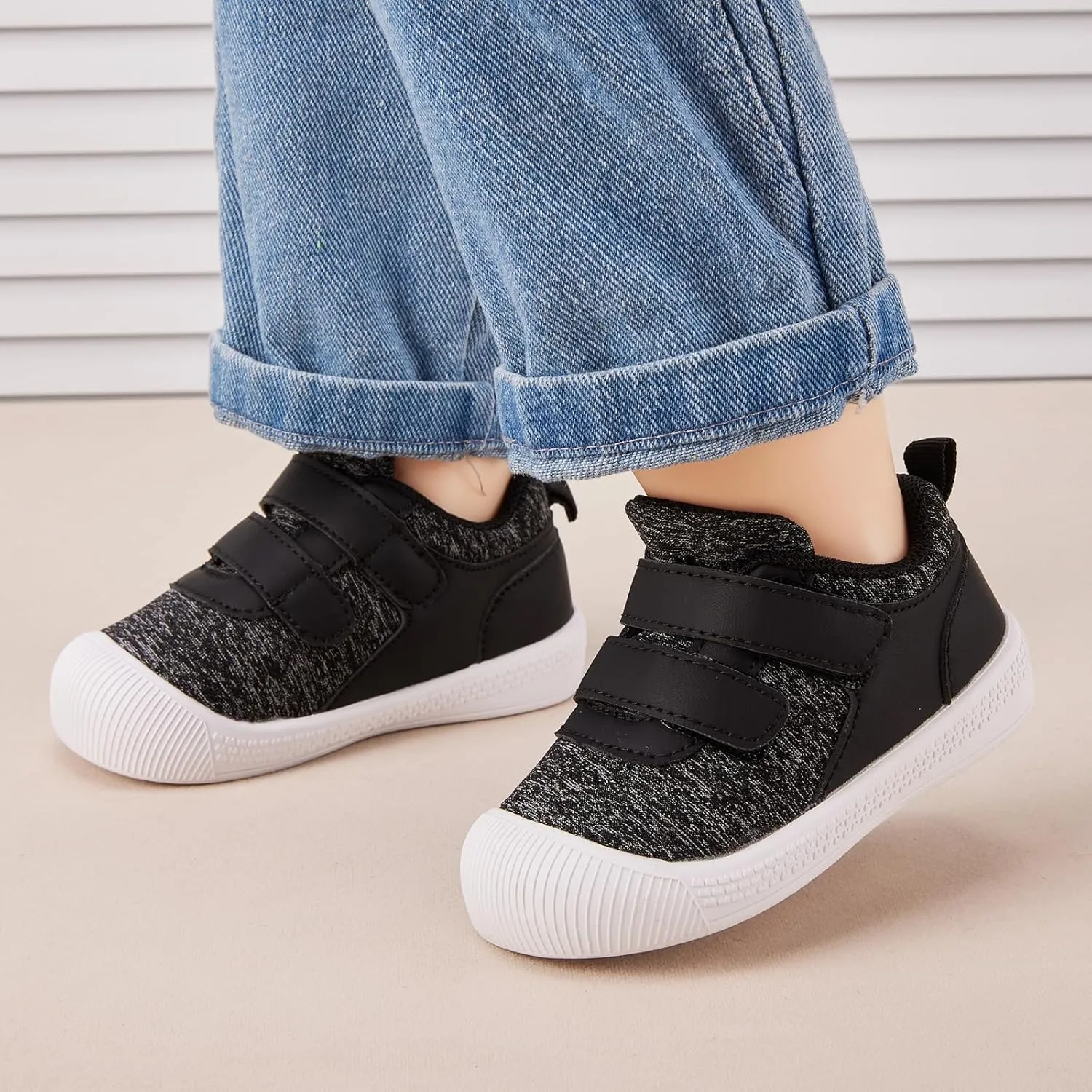 BMCiTYBM Baby Walking Shoes Boy Girl High Top Sneakers Infant First Shoes for Learning to Walk 6 9 12 18 24 Months