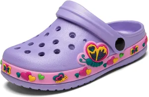 BMINFEE Kid's Girls Boys Clogs Garden Shoes Toddler Slip On Cartoon Slides Sandals Beach Slipper Children Water Sneakers