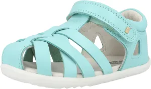 Bobux Step Up Tropicana II Mist Sandals Quickdry Leather Kids Closed-Toe Adjustable Strap