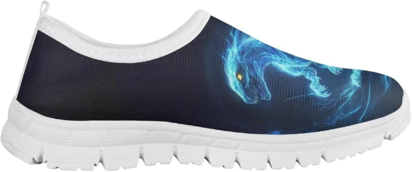 Boys Running Slip On Shoes Breathable Kids School Athletic Shoes for Travel
