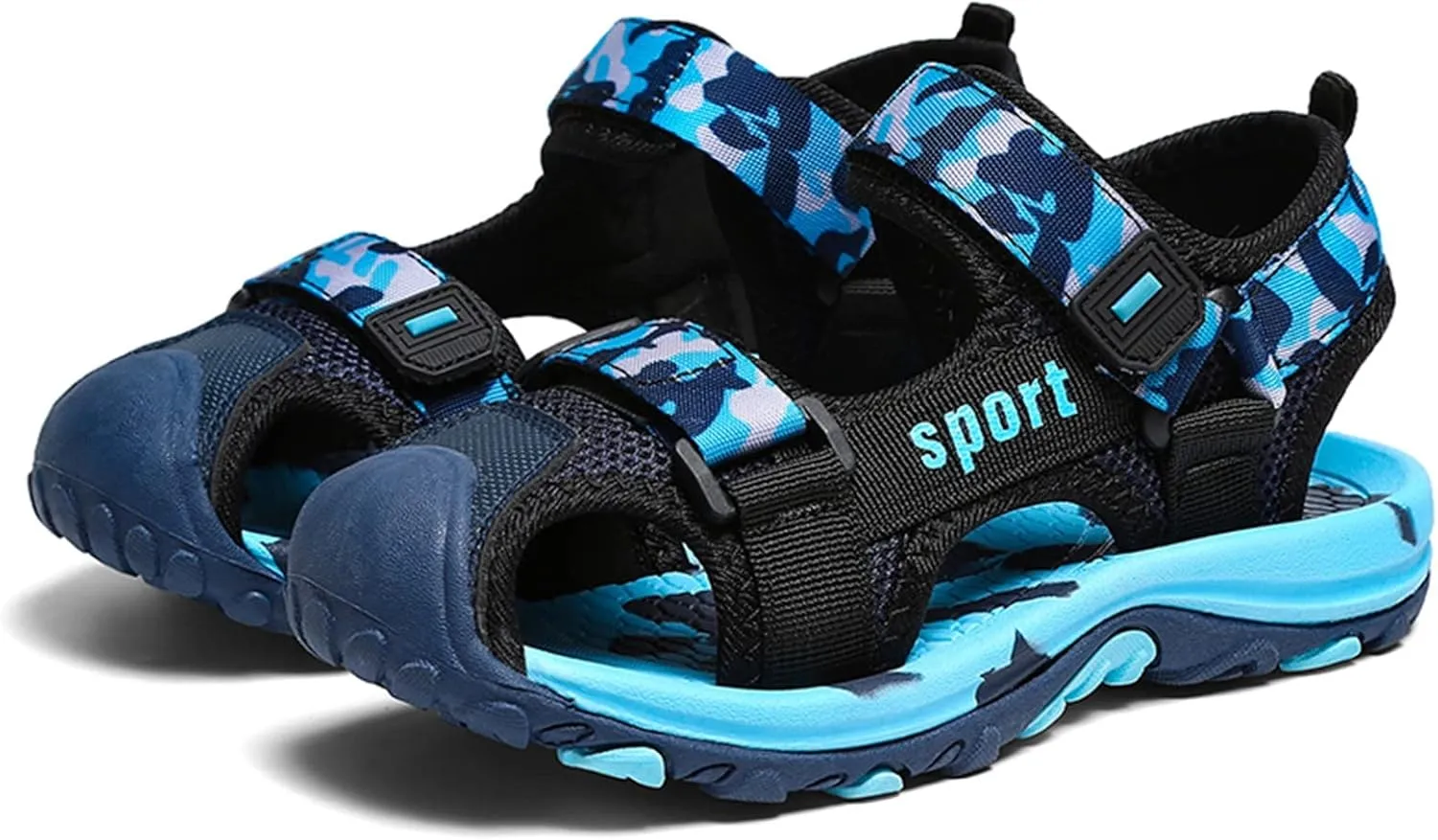 Boys' Sandals Closed-Toe Summer Athletic Sandals Hiking Anti-Slip Beach Outdoor Soft Sole Casual Shoes For Toddler
