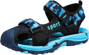 Boys' Sandals Closed-Toe Summer Athletic Sandals Hiking Anti-Slip Beach Outdoor Soft Sole Casual Shoes For Toddler