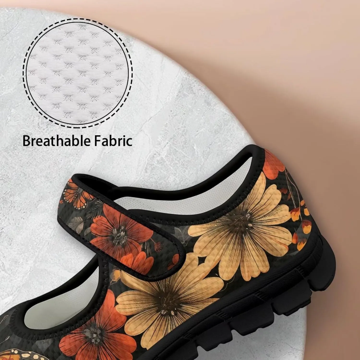 chaqlin Butterfly Dress Mary Jane Flats Slip On Womens Wide Comfortable Shoes Fashion Low Cut Breathable Strap Tennis Sneaker