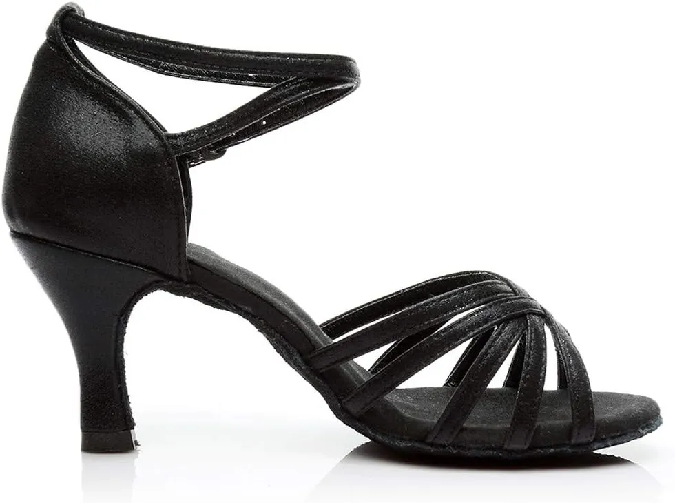 Chunky Heel Sandals for Women Open Toe Ankle Strap Strappy Heels Wedding Party Dress Shoes