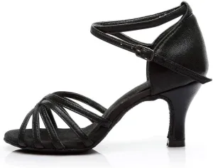 Chunky Heel Sandals for Women Open Toe Ankle Strap Strappy Heels Wedding Party Dress Shoes