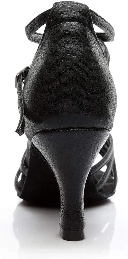 Chunky Heel Sandals for Women Open Toe Ankle Strap Strappy Heels Wedding Party Dress Shoes