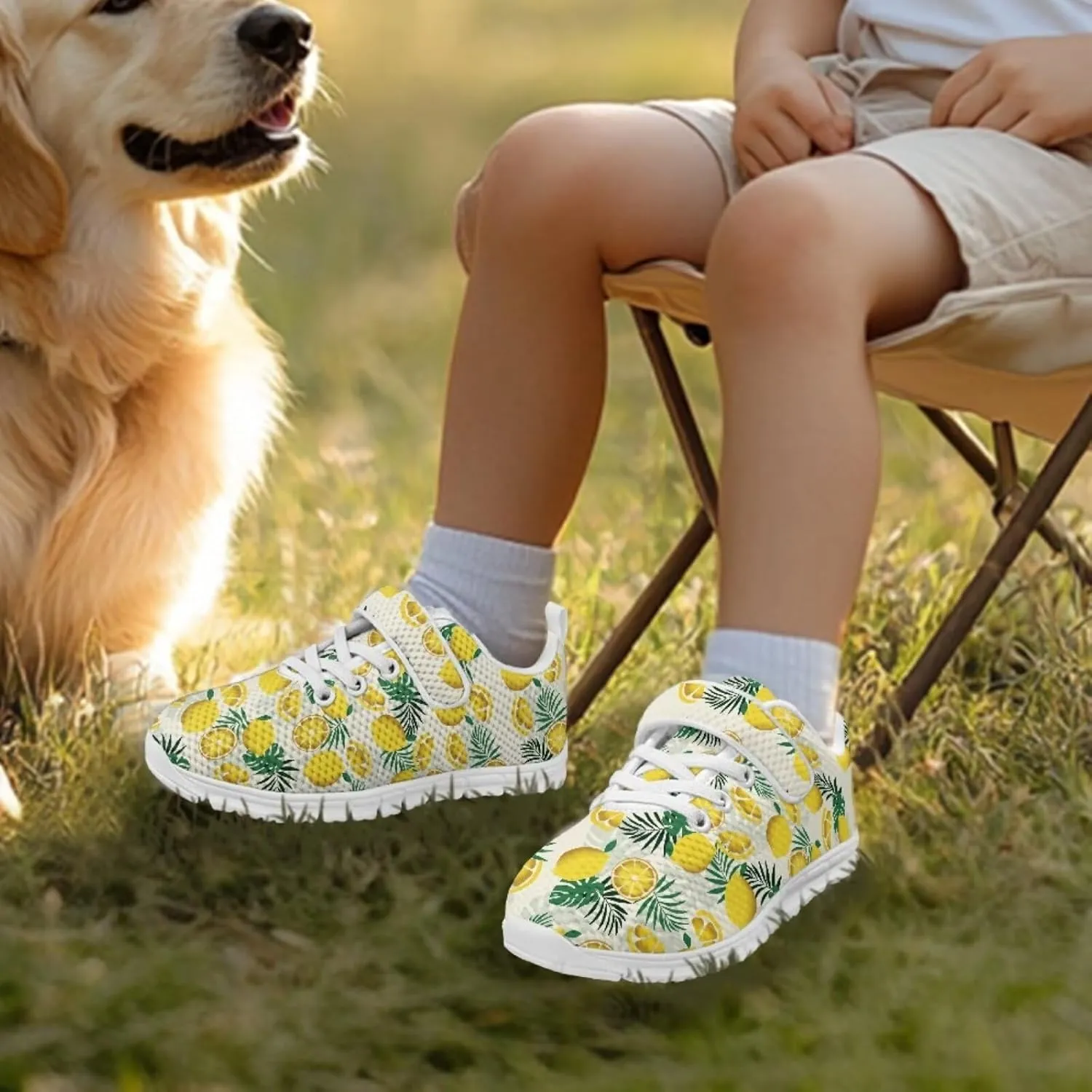 Coloranimal Kids Sneakers Walking Shoes Sports Shoes for Girls Slip On Sneakers Running Shoes Single Buckle Lace Up Shoes
