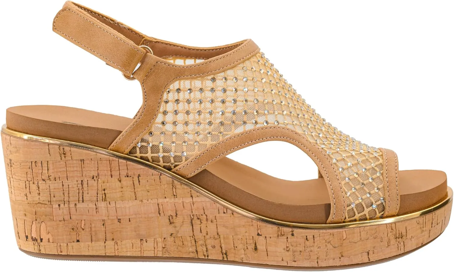 Corkys Footwear Womens Carley Wedges, Featuring Corkys EVA Foam Cushioned Insoles, A 2.5 Inch Heel, Lightweight For All Day Wear, And Hook And Loop Closure