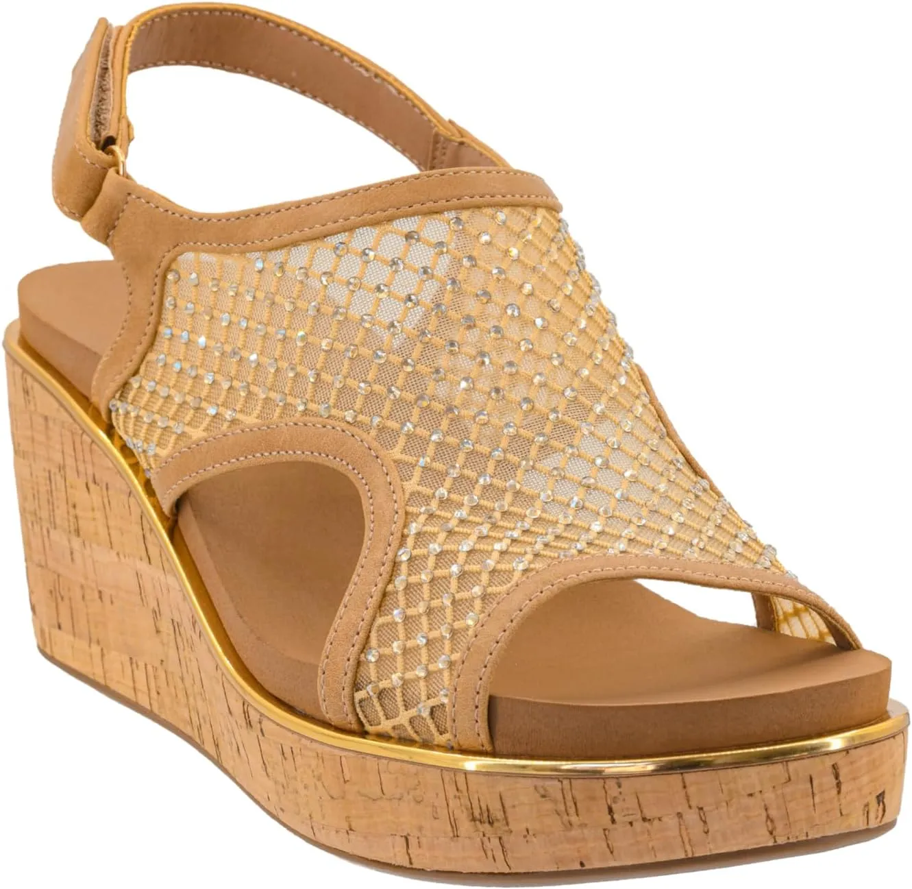 Corkys Footwear Womens Carley Wedges, Featuring Corkys EVA Foam Cushioned Insoles, A 2.5 Inch Heel, Lightweight For All Day Wear, And Hook And Loop Closure