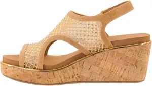 Corkys Footwear Womens Carley Wedges, Featuring Corkys EVA Foam Cushioned Insoles, A 2.5 Inch Heel, Lightweight For All Day Wear, And Hook And Loop Closure
