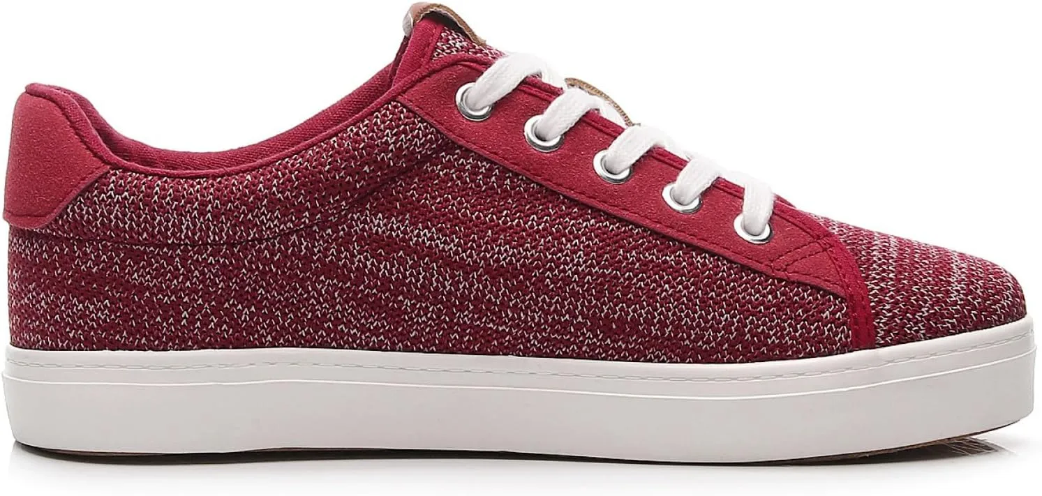 Cull4U Women's Flexible Knitting Low-Top Sneaker Shoe