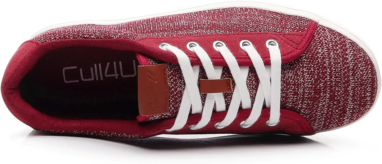 Cull4U Women's Flexible Knitting Low-Top Sneaker Shoe