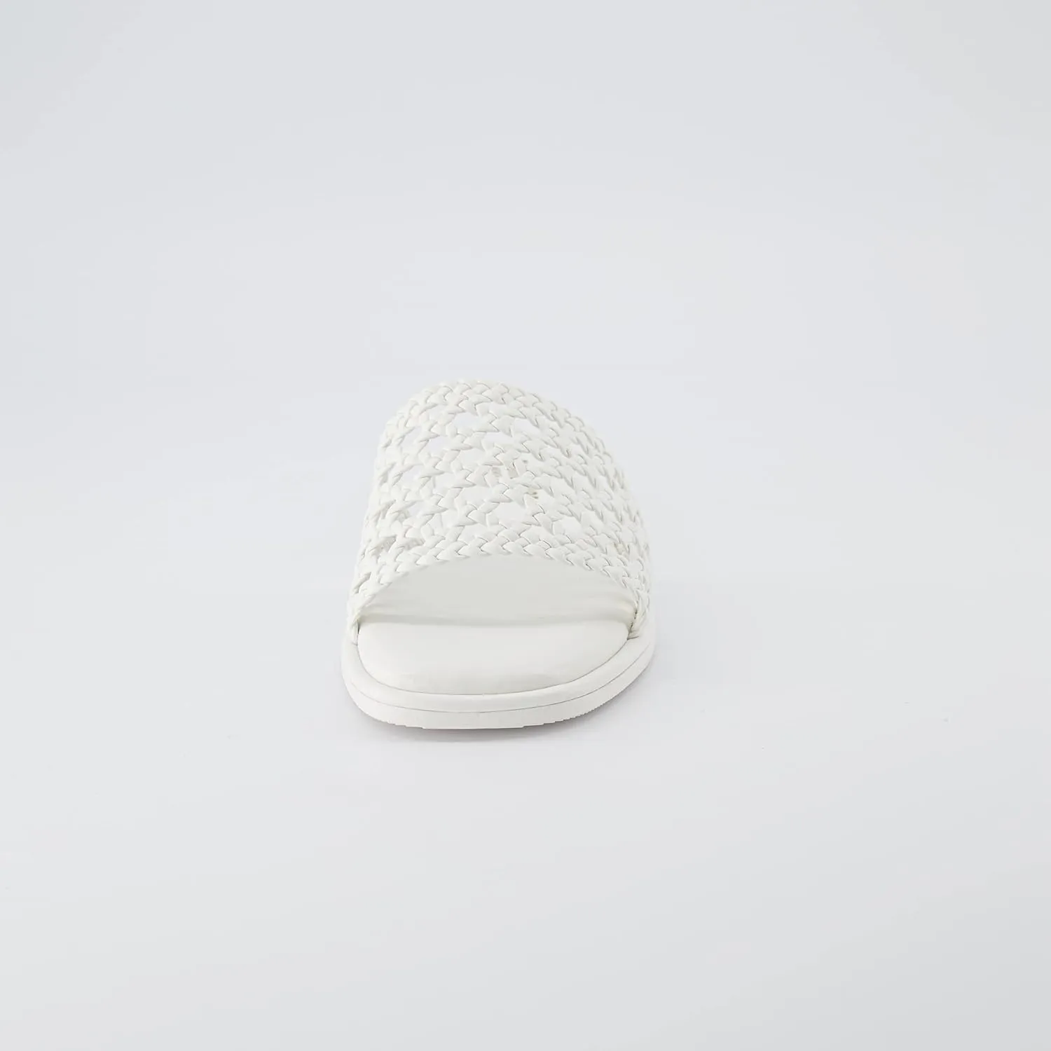 CUSHIONAIRE Women's Temptest basket weave slide sandal  Memory Foam, Wide Widths Available