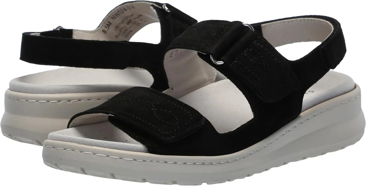 David Tate Womens Key Suede Peep Toe Slingback Sandals