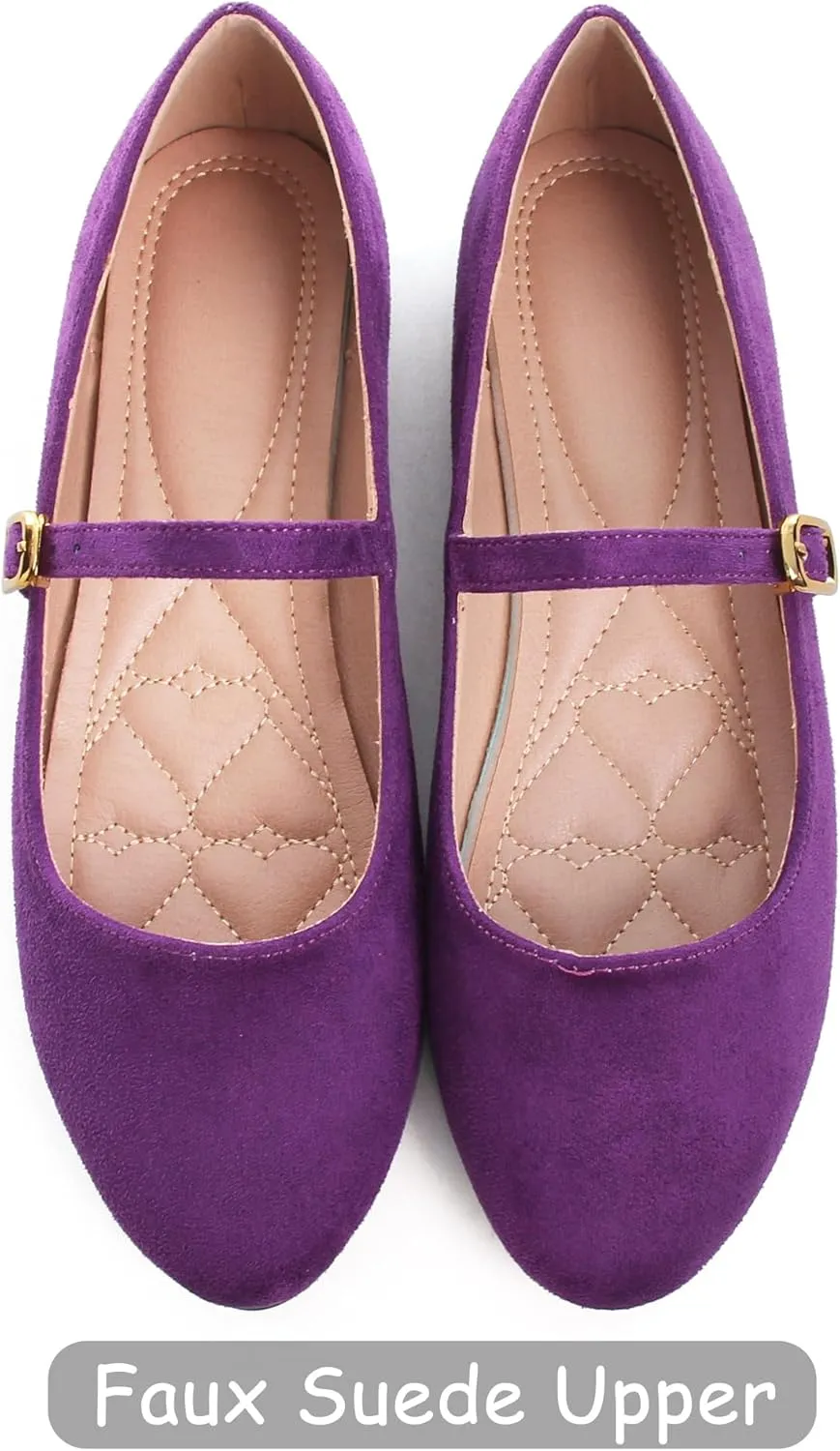 Dear Time Women's Ballets Flats Comfortable Office Work Flat Shoes Slip-on Loafers Casual Walking Driving Shoes