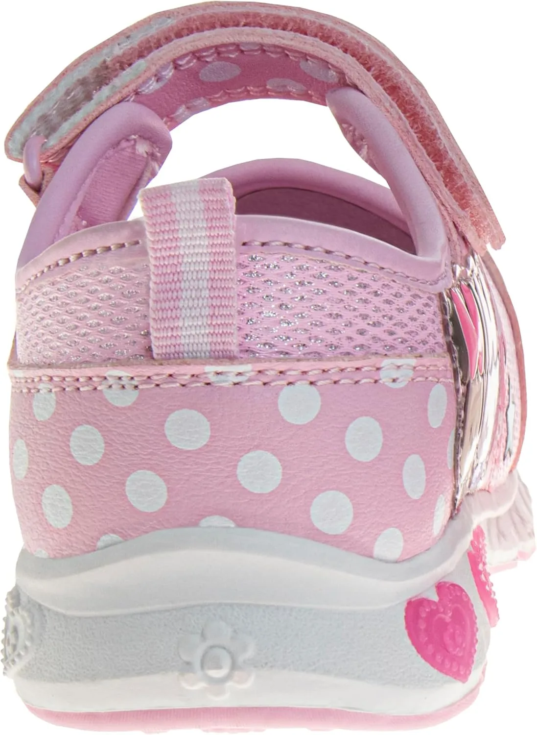 Disney Princess and Minnie Mary Jane Sandals for Girls - Strap Floral Shoes Light-Up Sneakers for Girls - Size Toddler to Little Kids