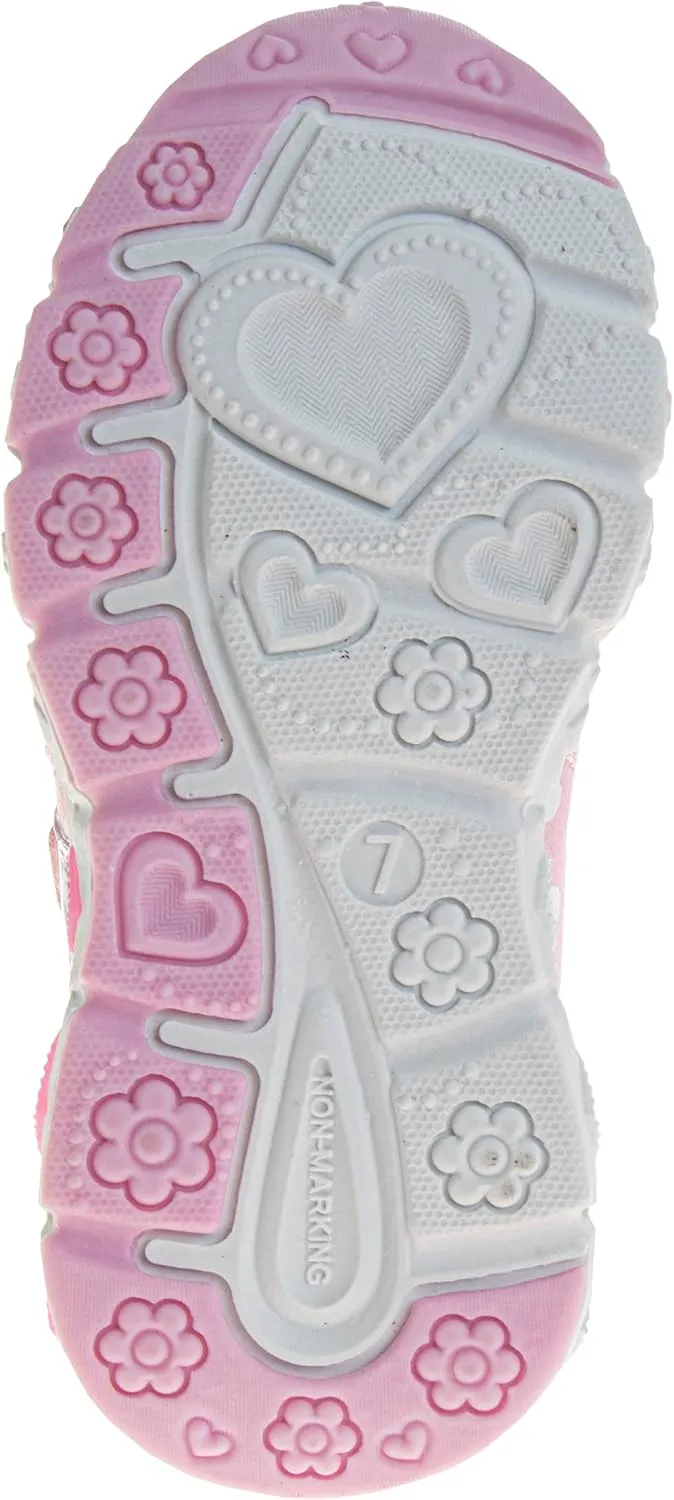 Disney Princess and Minnie Mary Jane Sandals for Girls - Strap Floral Shoes Light-Up Sneakers for Girls - Size Toddler to Little Kids