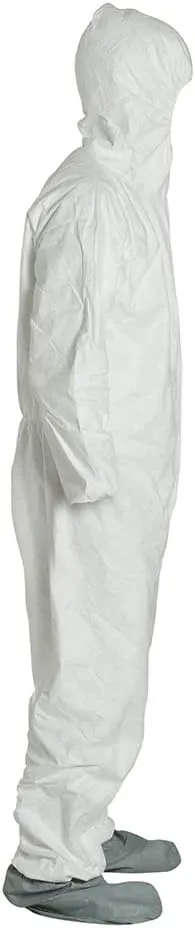 DuPont Tyvek 400 TY122S Disposable Protective Coverall Hood, Boots