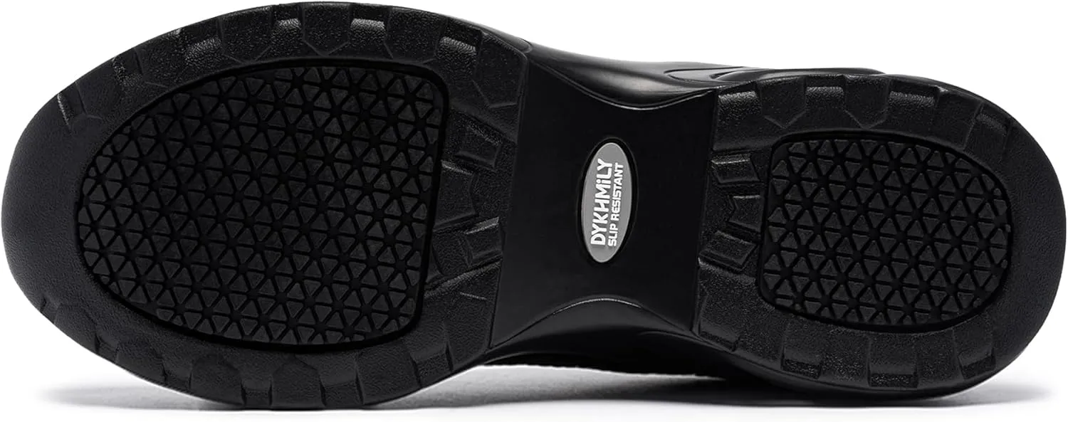 DYKHMILY Steel Toe Shoes for Men Lightweight Work Shoes Comfortable Safety Shoes Air Cushion Construction Shoes