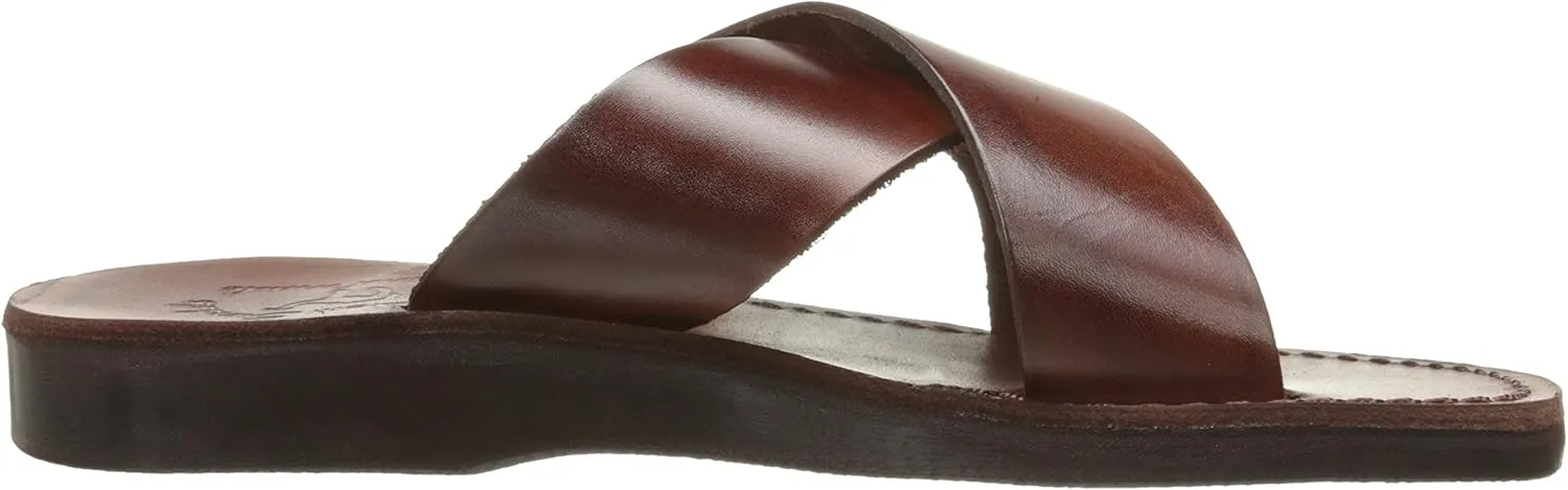 Elan - Leather Cross Strap Sandal - Womens Sandals