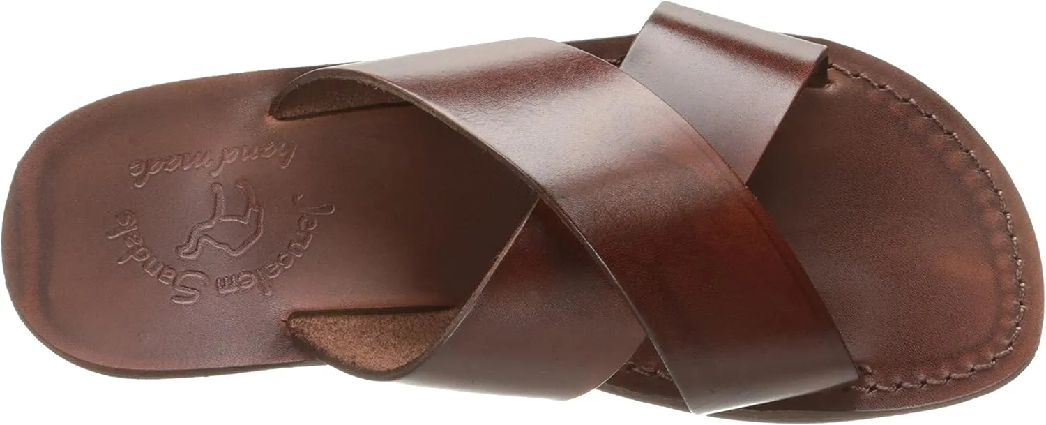 Elan - Leather Cross Strap Sandal - Womens Sandals