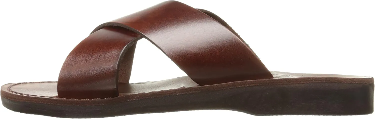 Elan - Leather Cross Strap Sandal - Womens Sandals