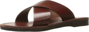 Elan - Leather Cross Strap Sandal - Womens Sandals