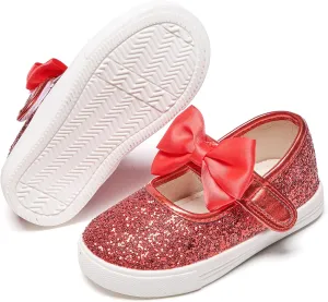 Felix & Flora Toddler/Little Kid Girls Running Shoes Glitter Sneakers Princess Fashion Casual Sports Shoes