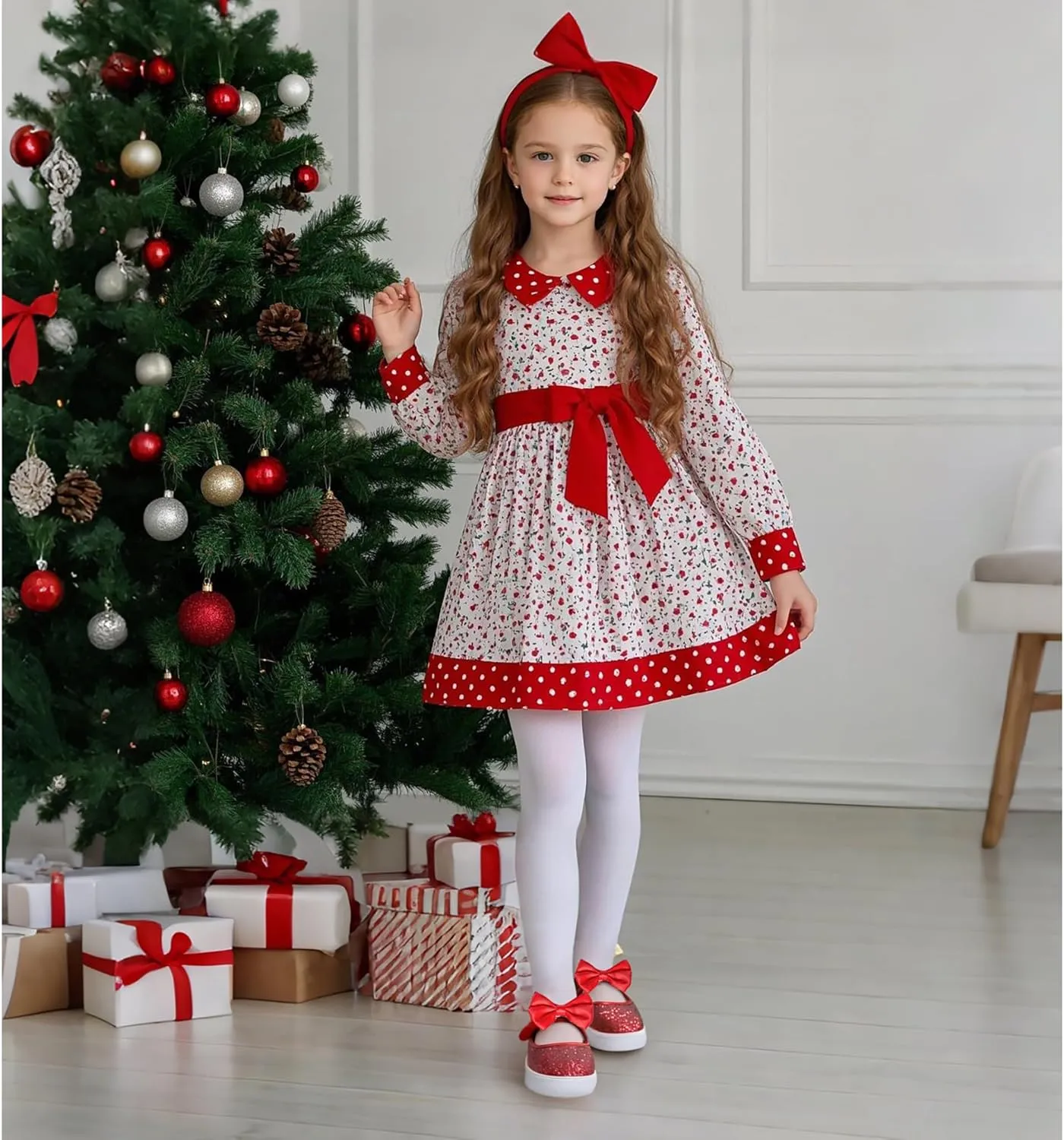 Felix & Flora Toddler/Little Kid Girls Running Shoes Glitter Sneakers Princess Fashion Casual Sports Shoes