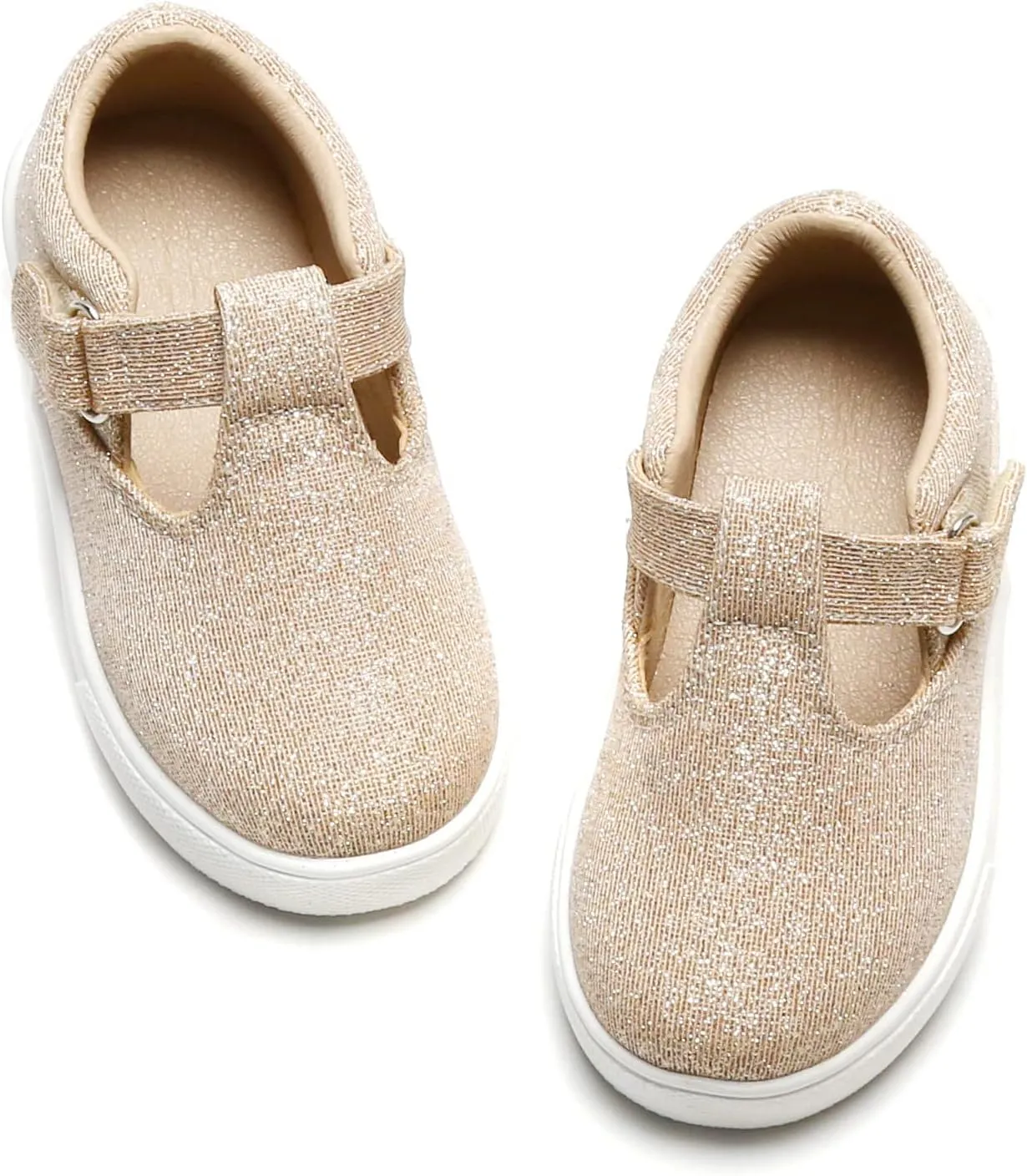 Felix & Flora Toddler/Little Kid Girls Running Shoes Sports Sneakers Princess Casual Glitter Shoes.