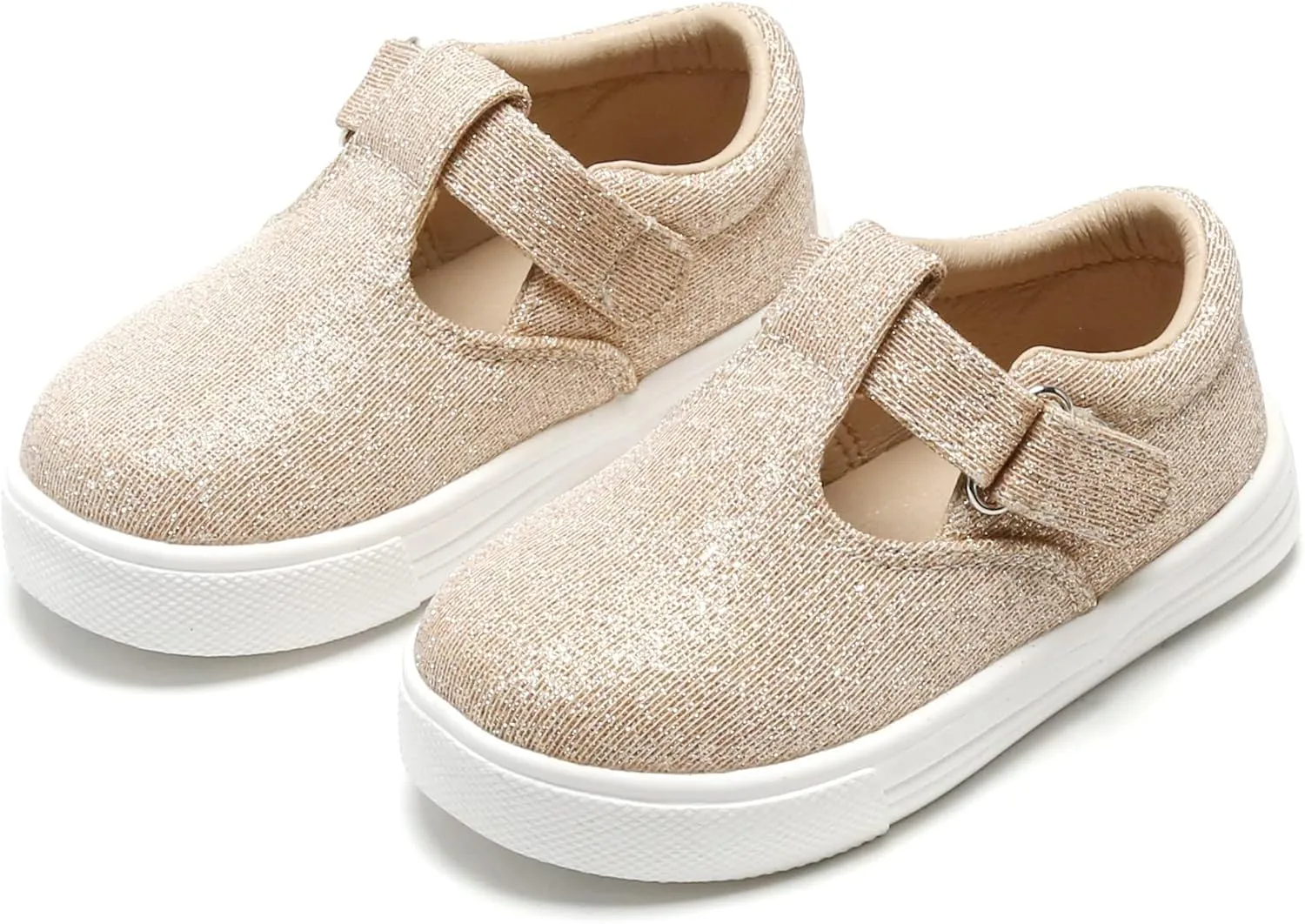 Felix & Flora Toddler/Little Kid Girls Running Shoes Sports Sneakers Princess Casual Glitter Shoes.
