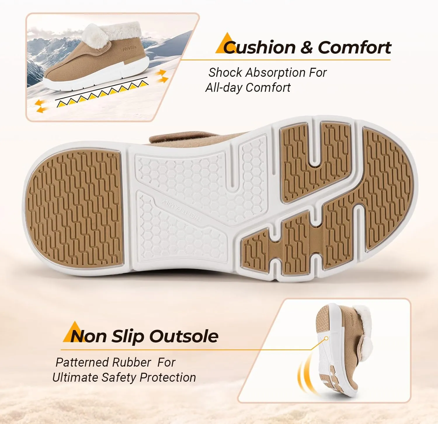 FitVille Diabetic Shoes for Women Wide Width, Warm Adjustable Boots Swollen Feet Shoes for Elderly Foot Pain Relief Plantar Fasciitis Neuropathy