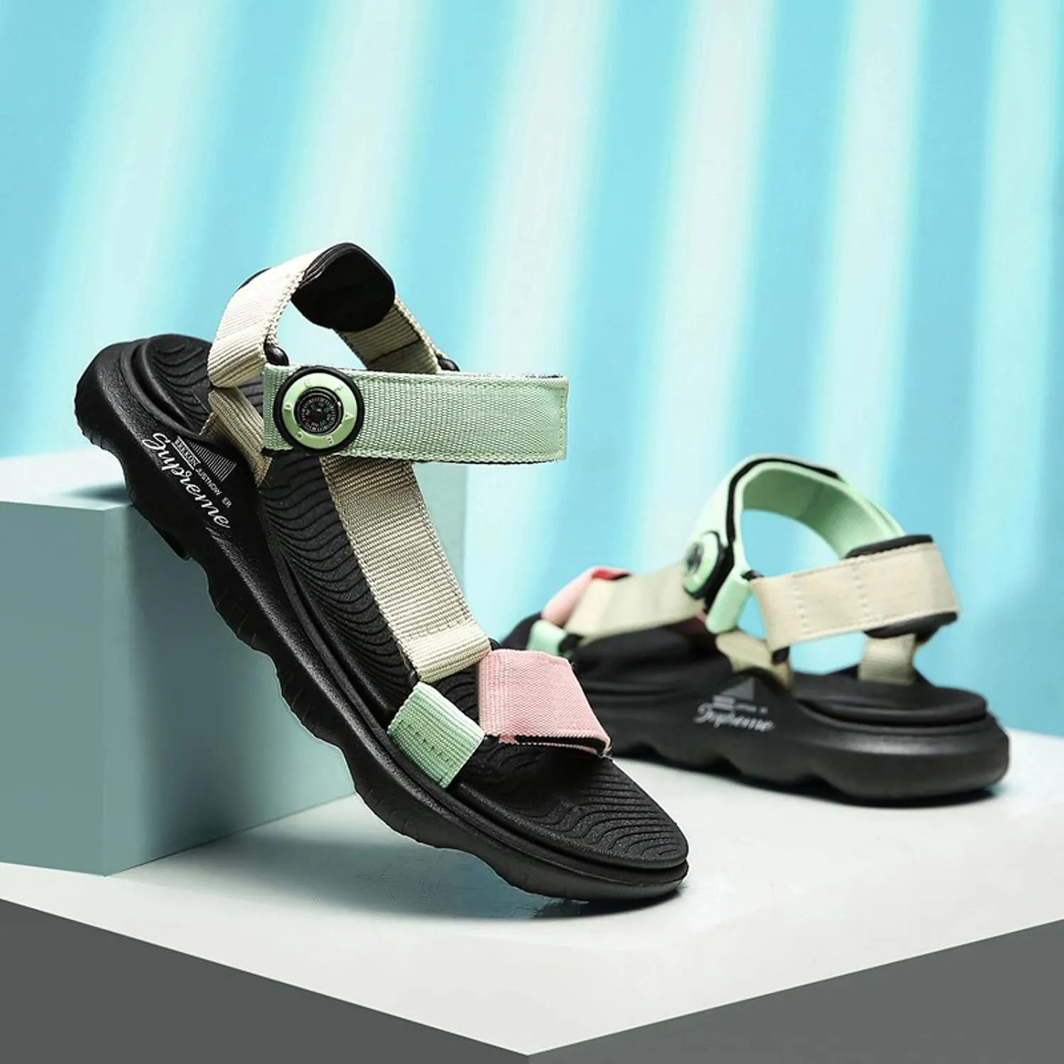 FLIOZY Sandals Girl's Hiking Sandals Kids Adjustable Straps Open Toe Sport Sandals Toddler Summer Sports Outdoor Shoes