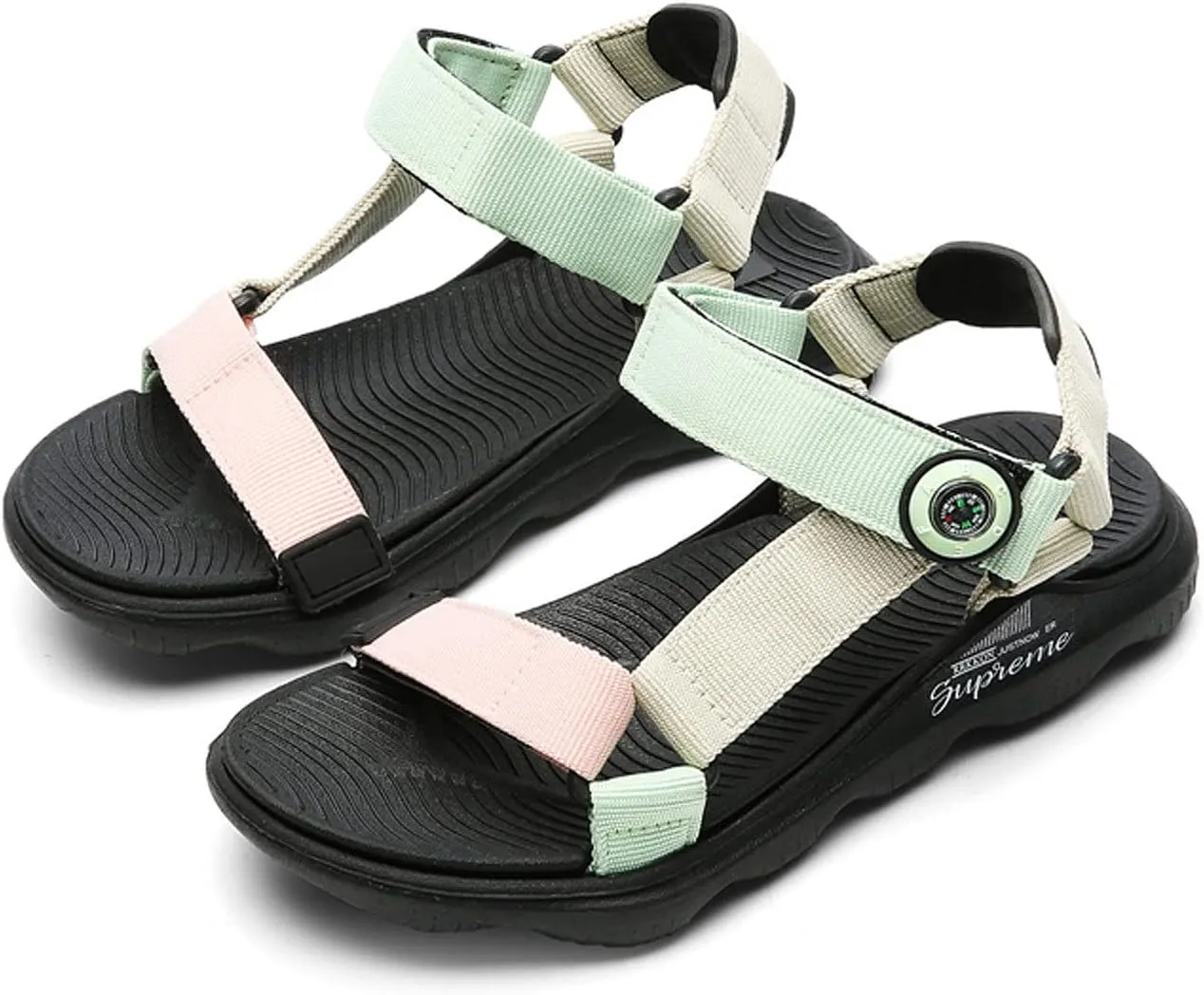 FLIOZY Sandals Girl's Hiking Sandals Kids Adjustable Straps Open Toe Sport Sandals Toddler Summer Sports Outdoor Shoes