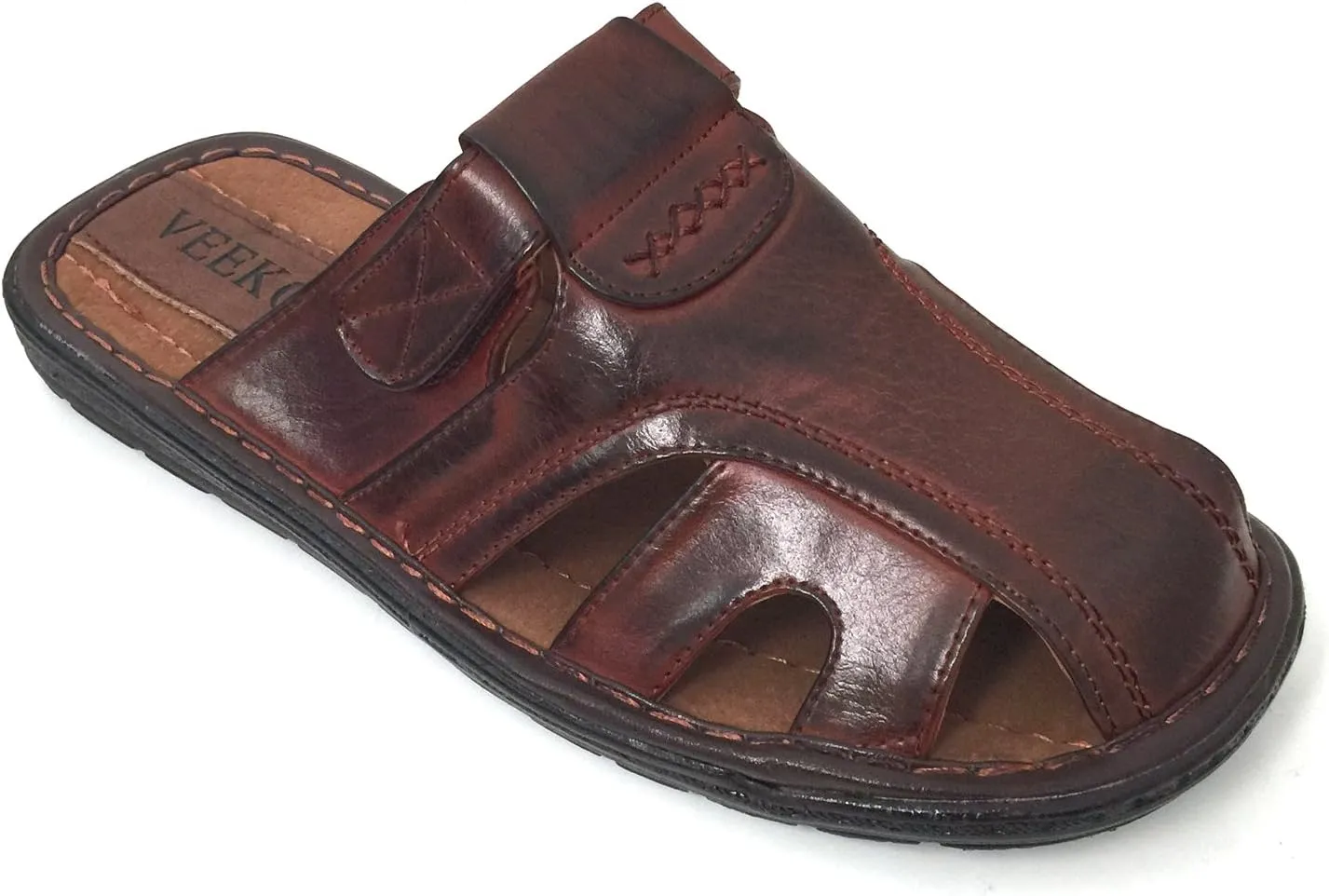 FLV Men's Sandals Open Toe Slide Casual Fisherman Summer Flip Flops Shoes