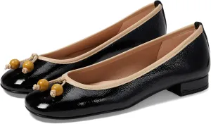 French Sole Rumba - Flats for Women - Leather Lining - Microfiber Footbed - Rubber Outsole - Stacked Heel