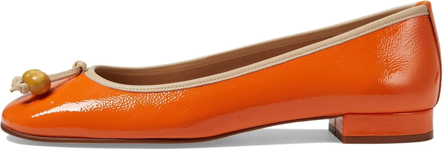 French Sole Rumba - Flats for Women - Leather Lining - Microfiber Footbed - Rubber Outsole - Stacked Heel