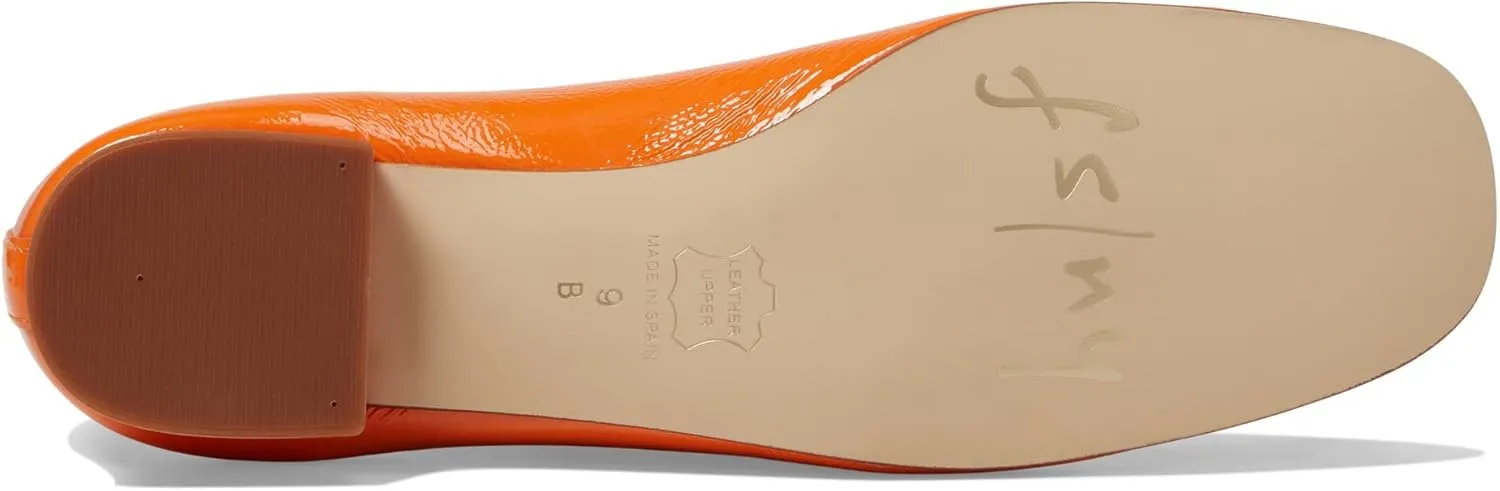 French Sole Rumba - Flats for Women - Leather Lining - Microfiber Footbed - Rubber Outsole - Stacked Heel