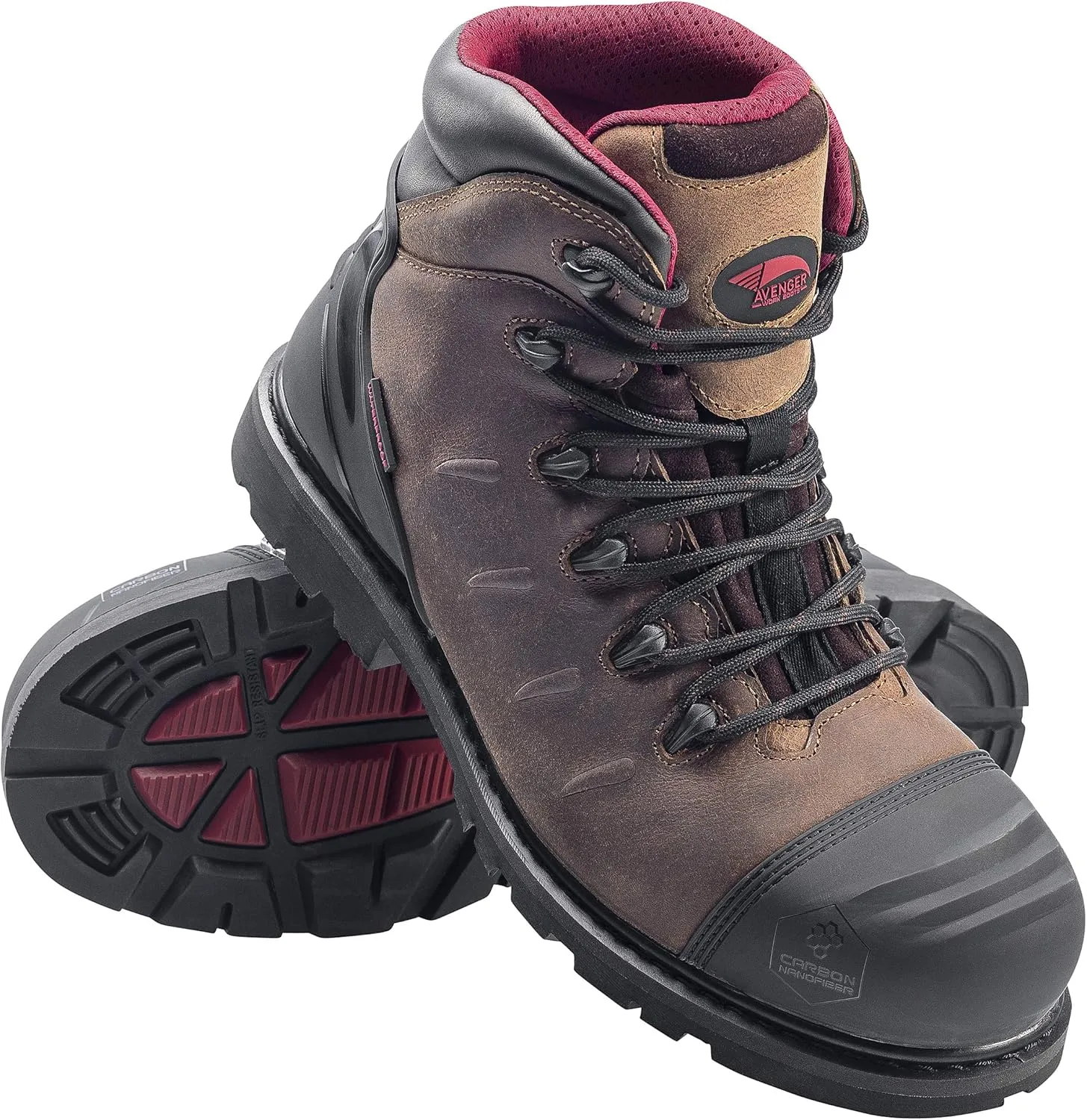 FSI FOOTWEAR SPECIALTIES INTERNATIONAL Men's 6" Leather Carbon Comp Toe Waterproof Eh Slip Resistant Boot