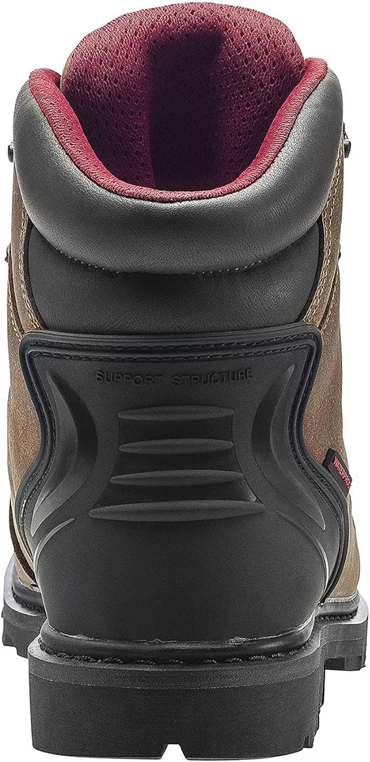 FSI FOOTWEAR SPECIALTIES INTERNATIONAL Men's 6" Leather Carbon Comp Toe Waterproof Eh Slip Resistant Boot