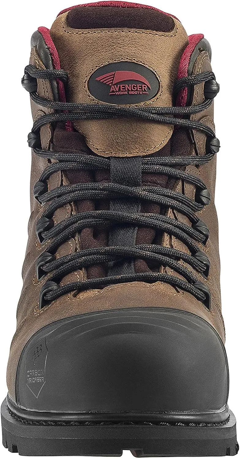 FSI FOOTWEAR SPECIALTIES INTERNATIONAL Men's 6" Leather Carbon Comp Toe Waterproof Eh Slip Resistant Boot