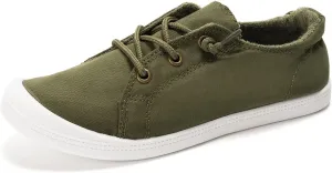 FUNKYMONKEY Shoes for Women, Comfort Low Top Canvas Slip On Sneakers Classic Casual Walking Shoes